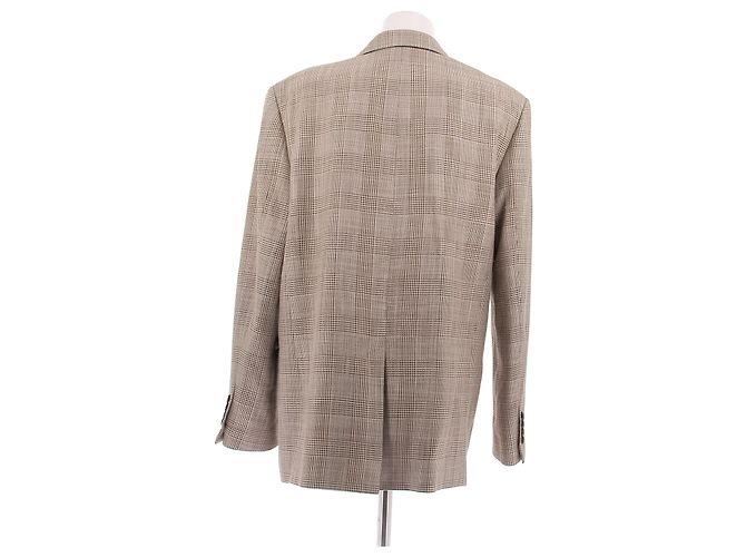 Céline Blazer de doble botonadura con estampado de cuadros - vista 2