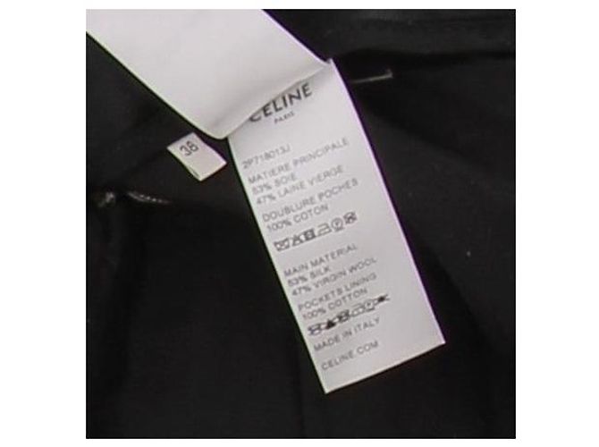 Céline Blazer de doble botonadura con estampado de cuadros - vista 6