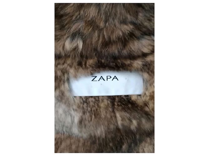 Zapa Abrigo de piel caqui - vista 7