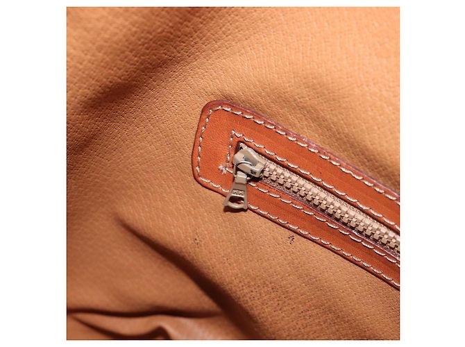 Céline CELINE Macadam Canvas Shoulder Bag PVC Leather Brown Gold - vista 22