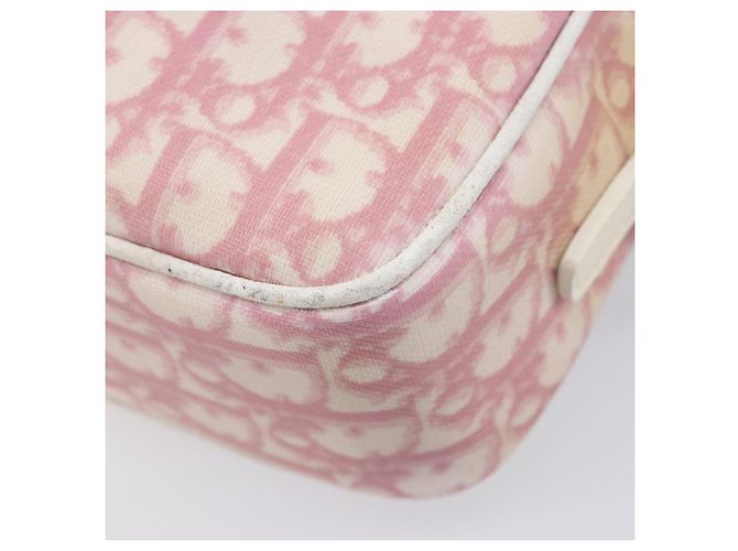 Christian Dior Trotter Canvas Shoulder Bag PVC Pink Silver - vista 13