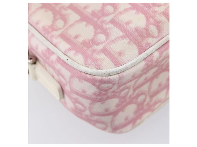 Christian Dior Trotter Canvas Shoulder Bag PVC Pink Silver - vista 14
