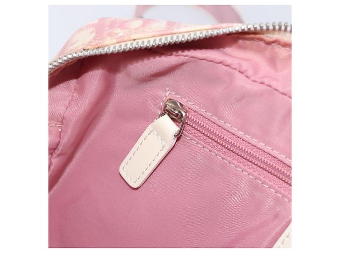 Christian Dior Trotter Canvas Shoulder Bag PVC Pink Silver - vista 22