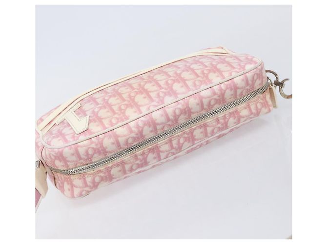 Christian Dior Trotter Canvas Shoulder Bag PVC Pink Silver - vista 6