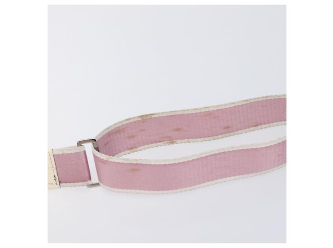 Christian Dior Trotter Canvas Shoulder Bag PVC Pink Silver - vista 9