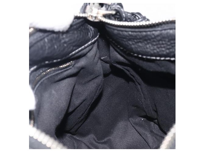 Chloé Chloe Paddington Shoulder Bag Leather Black Gold Silver - vista 21