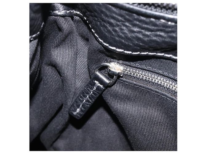 Chloé Chloe Paddington Shoulder Bag Leather Black Gold Silver - vista 23