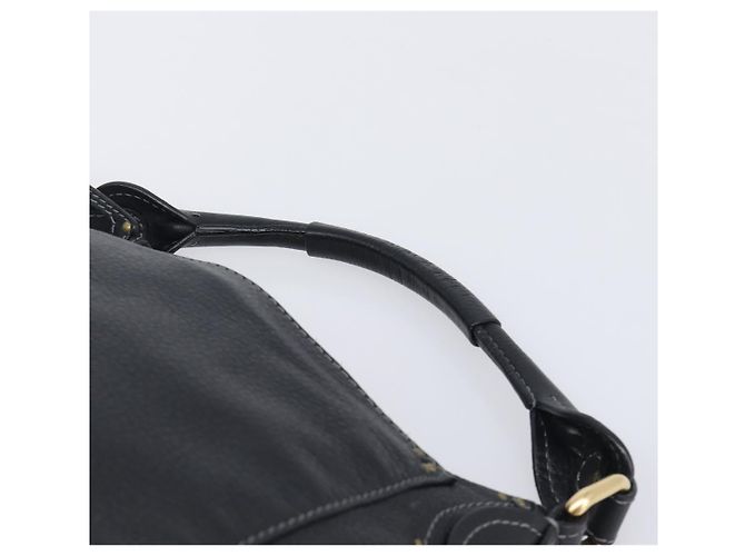 Chloé Chloe Paddington Shoulder Bag Leather Black Gold Silver - vista 8