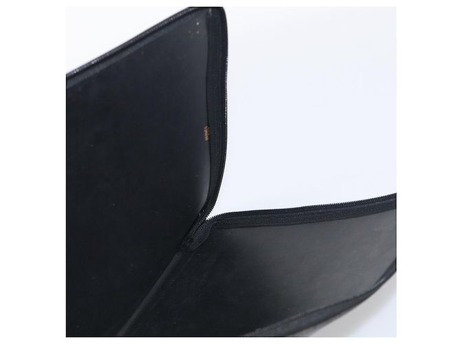 Hermès HERMES Clutch Bag Leather Black - vista 12