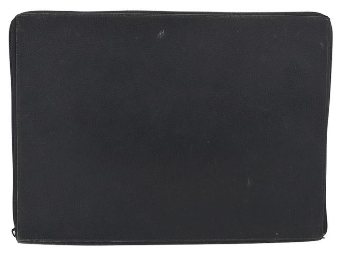 Hermès HERMES Clutch Bag Leather Black - vista 13