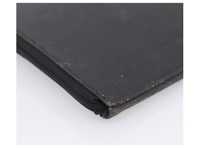 Hermès HERMES Clutch Bag Leather Black - vista 16