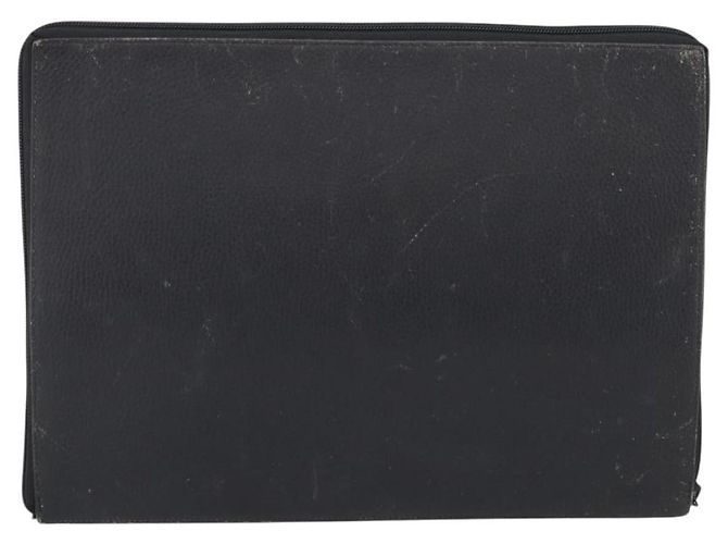 Hermès HERMES Clutch Bag Leather Black - vista 2