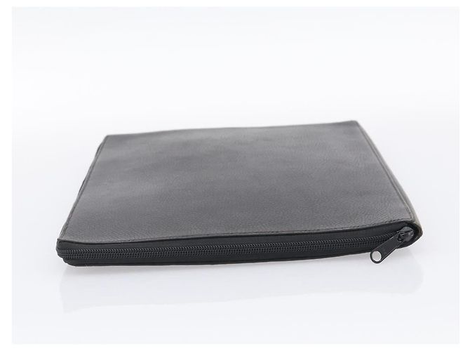Hermès HERMES Clutch Bag Leather Black - vista 3