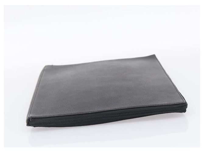 Hermès HERMES Clutch Bag Leather Black - vista 4