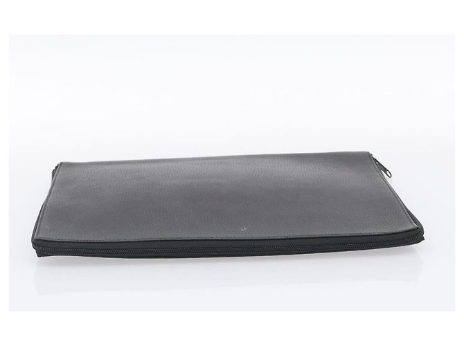 Hermès HERMES Clutch Bag Leather Black - vista 5