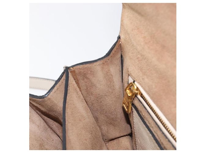 Miu Miu Madras Shoulder Bag Leather Purple Gray - vista 25
