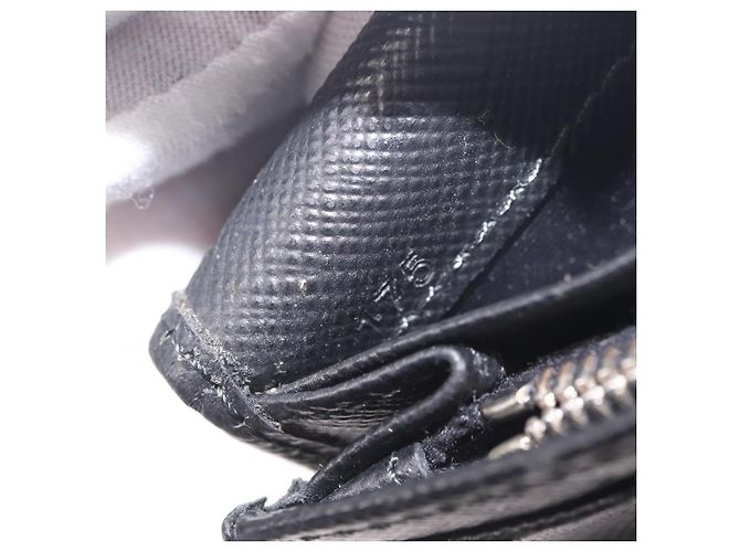 PRADA Long Wallet Safiano Leather Black Silver - vista 12