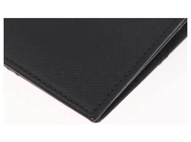 PRADA Long Wallet Safiano Leather Black Silver - vista 15