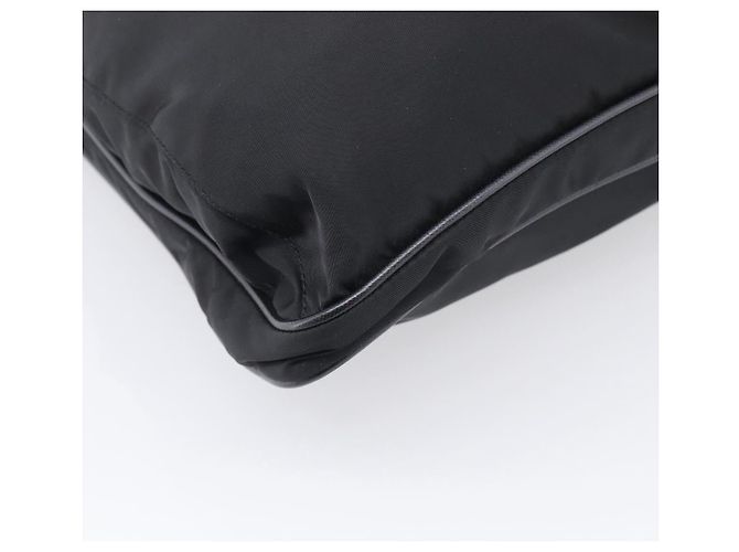 PRADA Schulttasche Nylon Black Silver - Ansicht 14