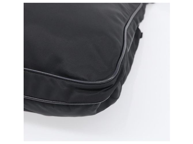PRADA Schulttasche Nylon Black Silver - Ansicht 15