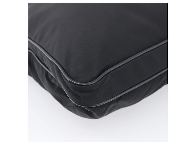PRADA Schulttasche Nylon Black Silver - Ansicht 16