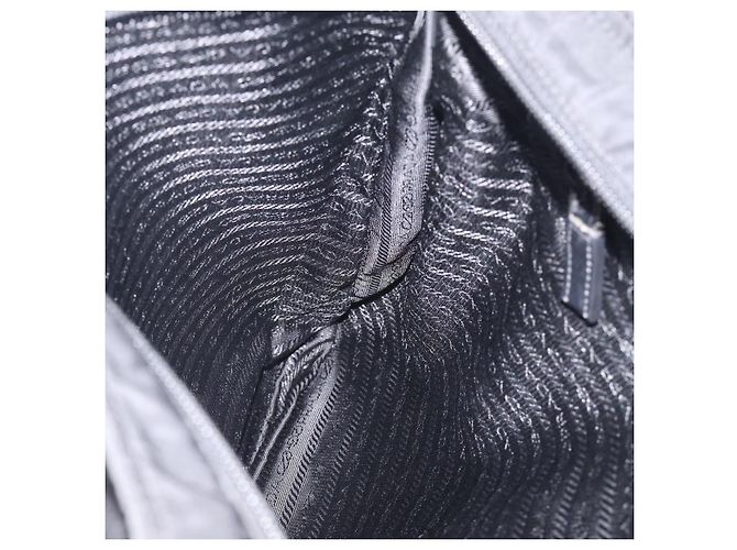 PRADA Schulttasche Nylon Black Silver - Ansicht 20