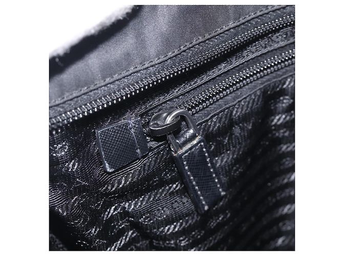 PRADA Schulttasche Nylon Black Silver - Ansicht 21