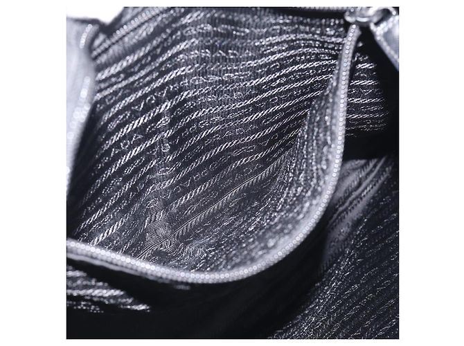 PRADA Schulttasche Nylon Black Silver - Ansicht 22