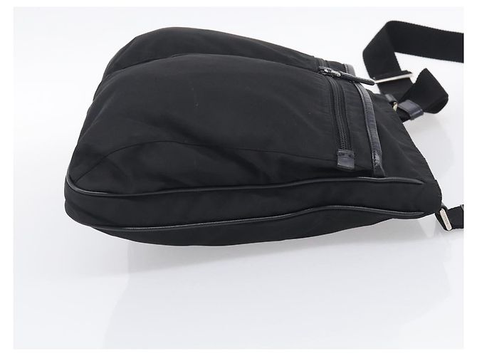 PRADA Schulttasche Nylon Black Silver - Ansicht 4