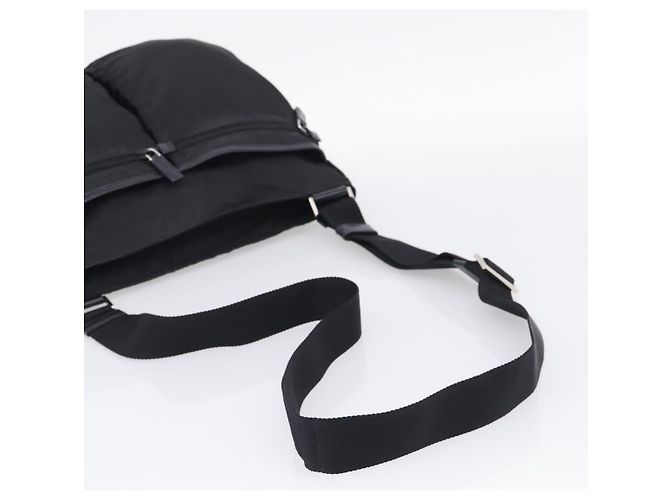 PRADA Schulttasche Nylon Black Silver - Ansicht 7