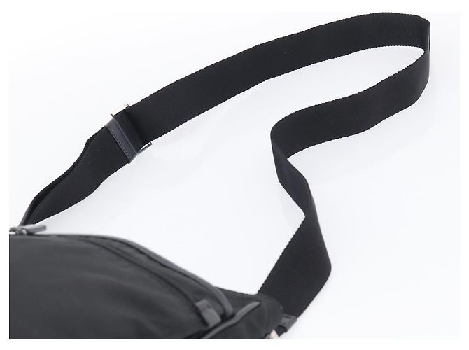 PRADA Schulttasche Nylon Black Silver - Ansicht 8