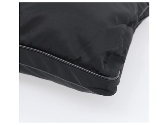 PRADA Schulttasche Nylon Black Silver - Ansicht 9