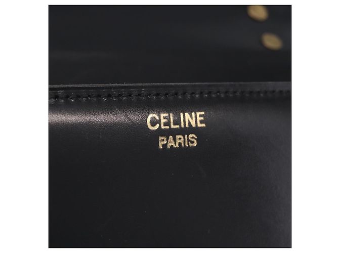 Céline CELINE Hand Bag Leather Black Gold - vista 21