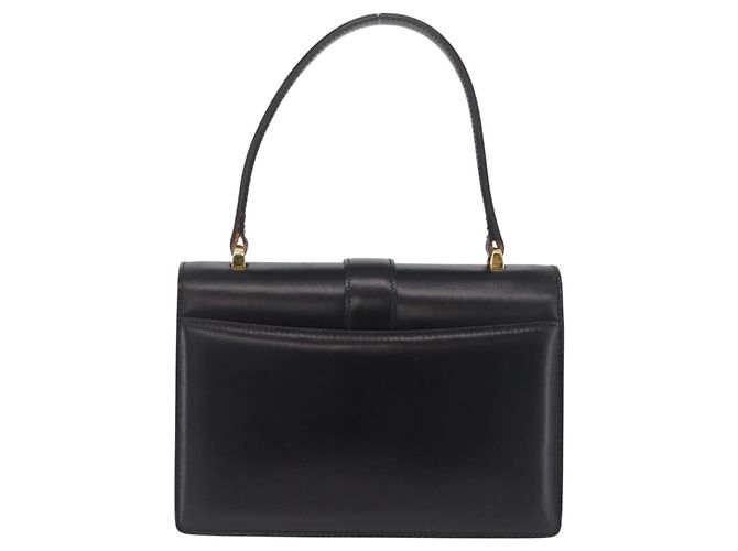 Céline CELINE Hand Bag Leather Black Gold - vista 3
