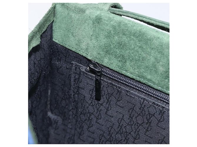 Autre Marque Saint Laurent Studs Shoulder Bag Suede Blue Gold Tone - vista 21