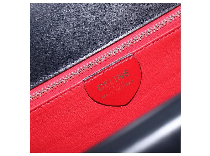 Céline CELINE Medallion Hand Bag Leather White Gold - vista 17