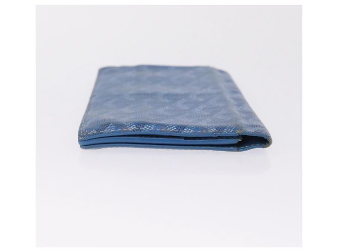 Goyard Herringbone Long Wallet PVC Leather Blue Silver - vista 4