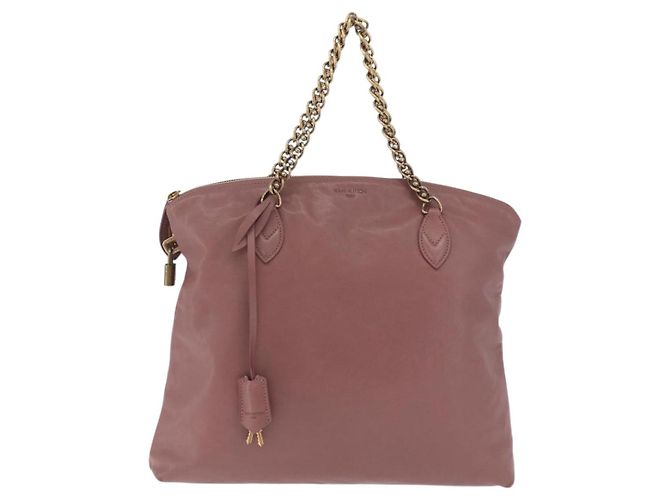 LOUIS VUITTON Lockit Chain Hand Bag Leather Rose M94358 LV - vista 13