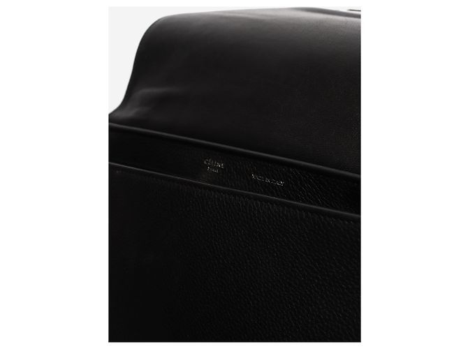 Trapèze Céline Borsa Trapeze in pelle e camoscio nera - vista 11