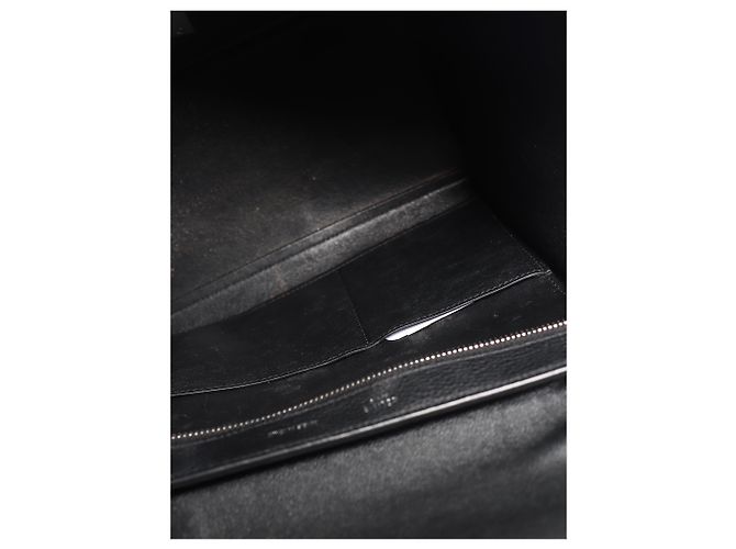 Trapèze Céline Borsa Trapeze in pelle e camoscio nera - vista 12