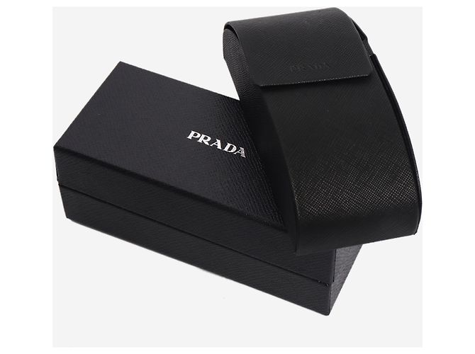 Prada Gafas de sol cat-eye de acetato negro - vista 6