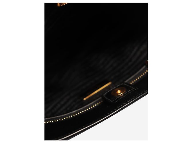 Prada Borsa Galleria in pelle Saffiano nera - vista 10