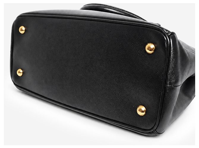 Prada Borsa Galleria in pelle Saffiano nera - vista 11
