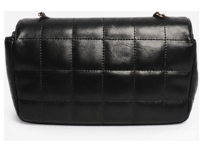 Chanel Mini borsa a patta Chocolate Bar 2005 in pelle di agnello nera - vista 3