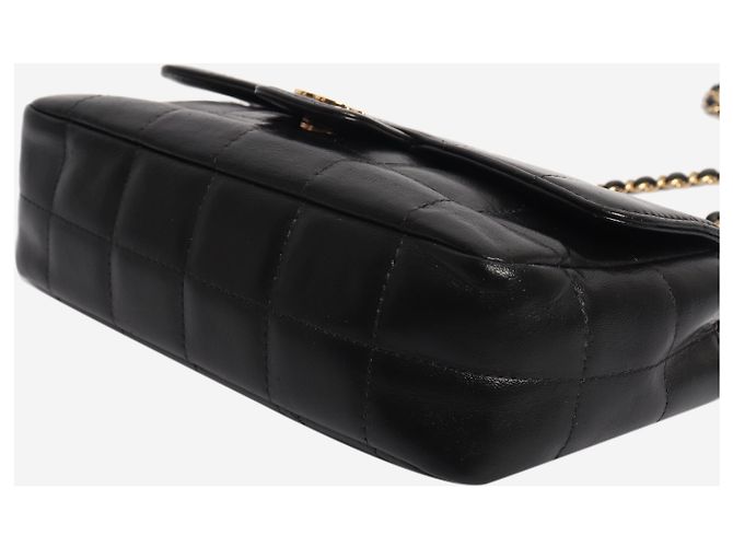 Chanel Mini borsa a patta Chocolate Bar 2005 in pelle di agnello nera - vista 4