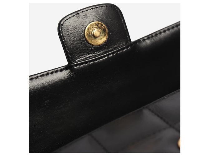 Chanel Mini borsa a patta Chocolate Bar 2005 in pelle di agnello nera - vista 6