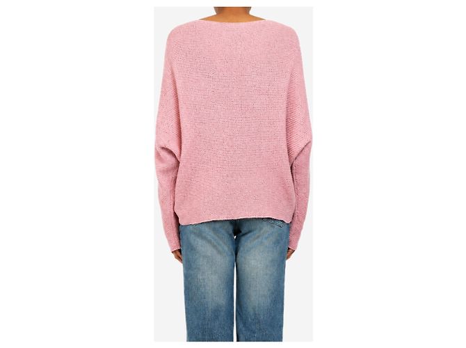Ralph Lauren Strickpullover aus Kaschmir und Seide in Rosa mit U-Boot-Ausschnitt - size XS - Ansicht 2
