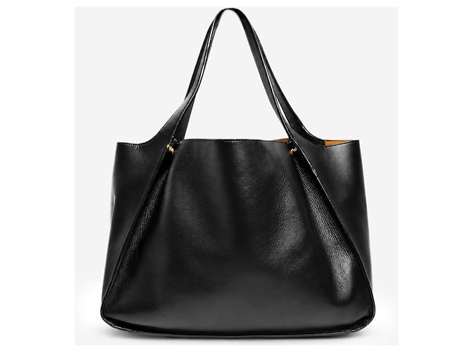 Stella Mc Cartney Borsa tote Alter Mat traforata con logo nera - vista 3
