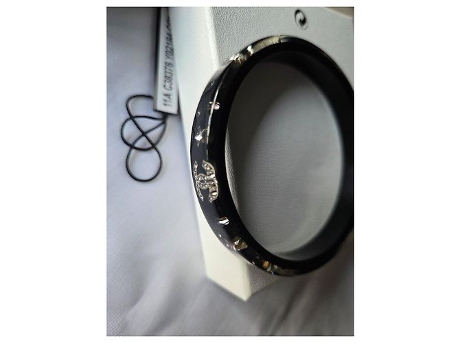 Pulseira Chanel Preta com Estrelas e Cristais - vista 6