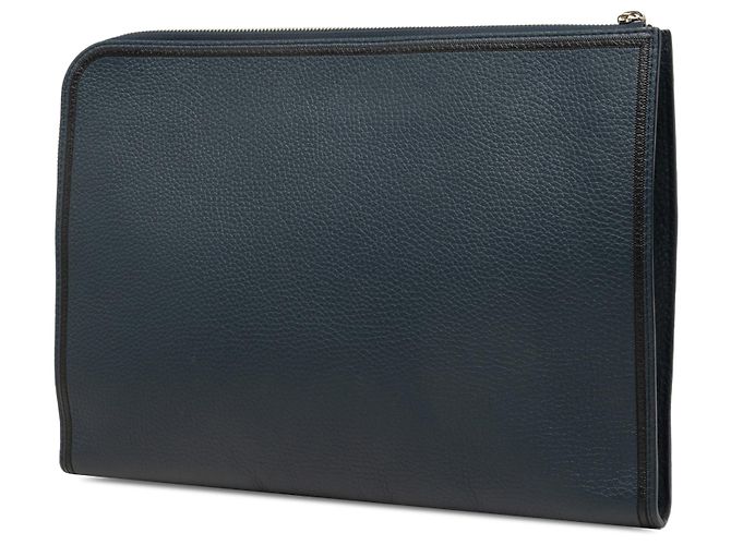 Louis Vuitton Blue Taurillon Pochette Jour GM - vista 2